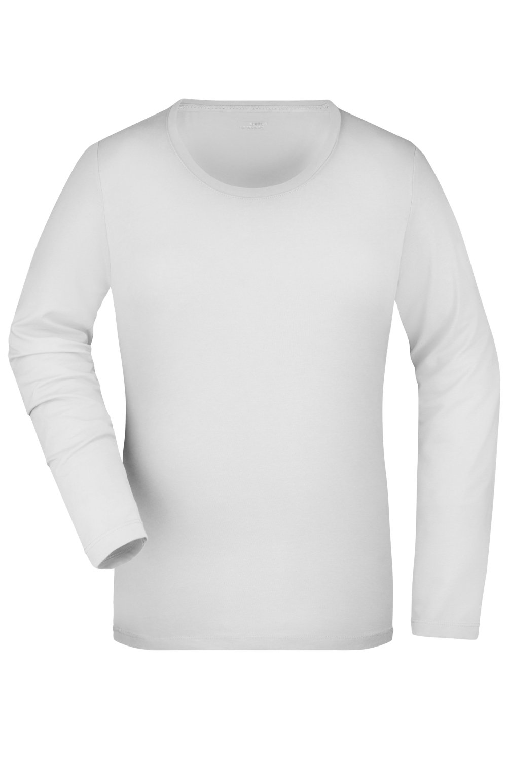 Daiber Ladies' Stretch Shirt Long-Sleeved in White – Vorderansicht