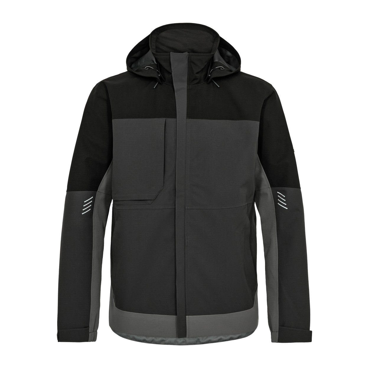 ENGEL Entire 1129-159 Shelljacke in Anthrazitgrau/Schwarz – Vorderansicht