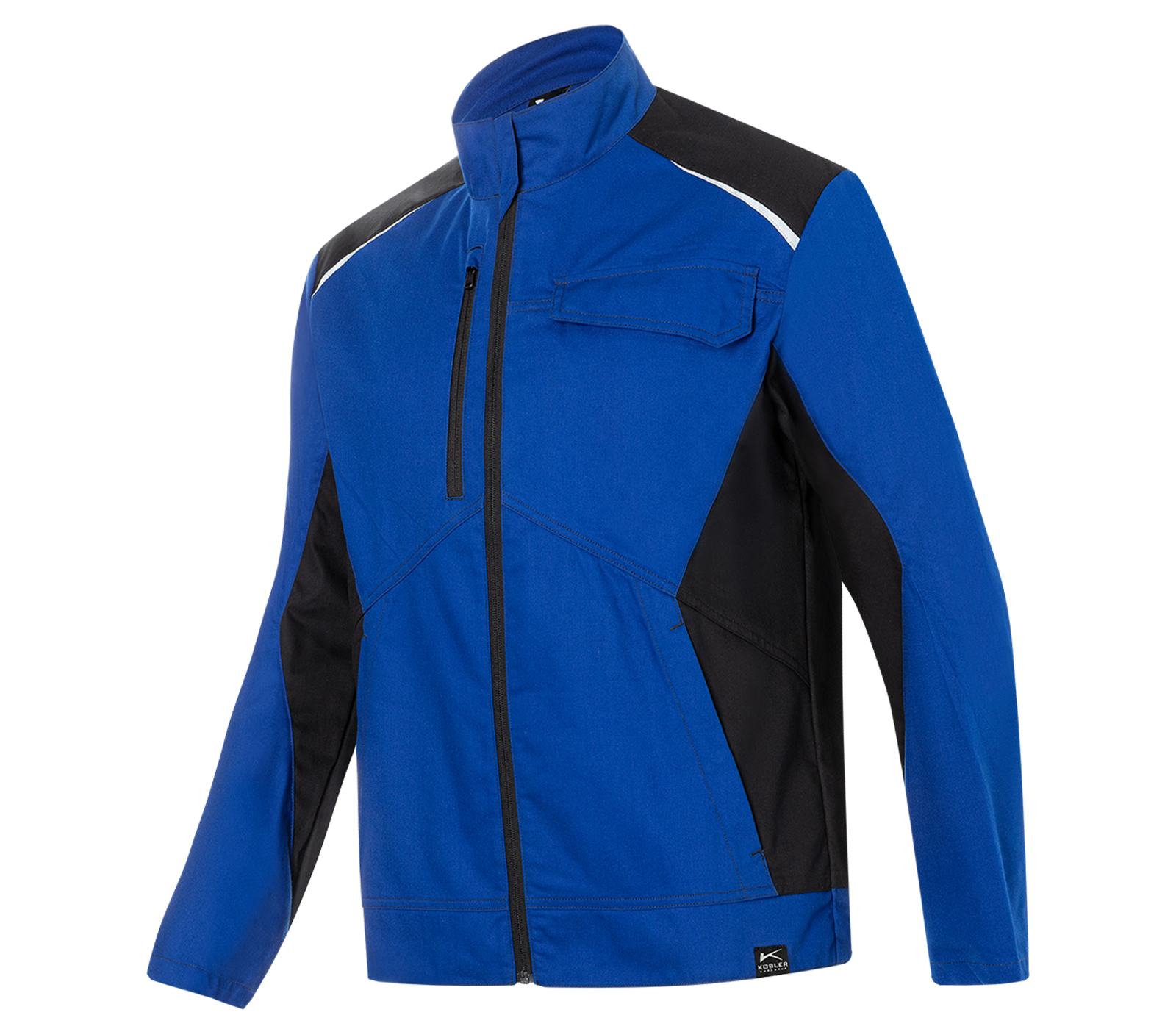 KÜBLER ICONIQ PRO Jacke in Kbl.blau/Schwarz – Vorderansicht