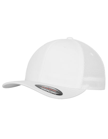 Flexfit Tactel Mesh Cap in White – Vorderansicht