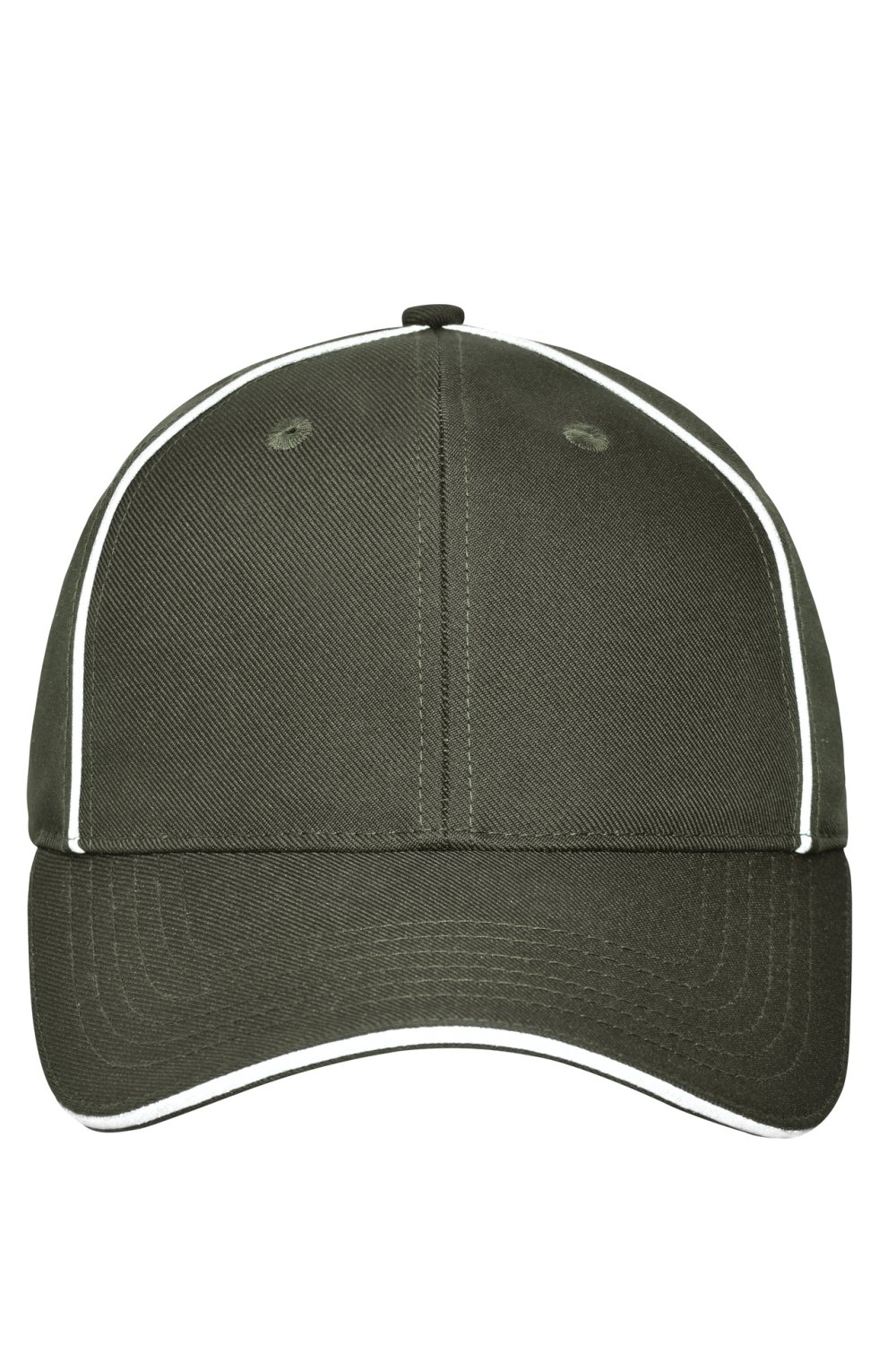 Daiber 6 Panel Workwear Cap - SOLID in Olive – Vorderansicht