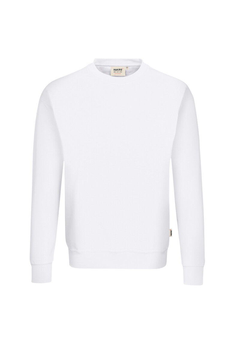 HAKRO 475 Sweatshirt MIKRALINAR® in Weiß – Vorderansicht