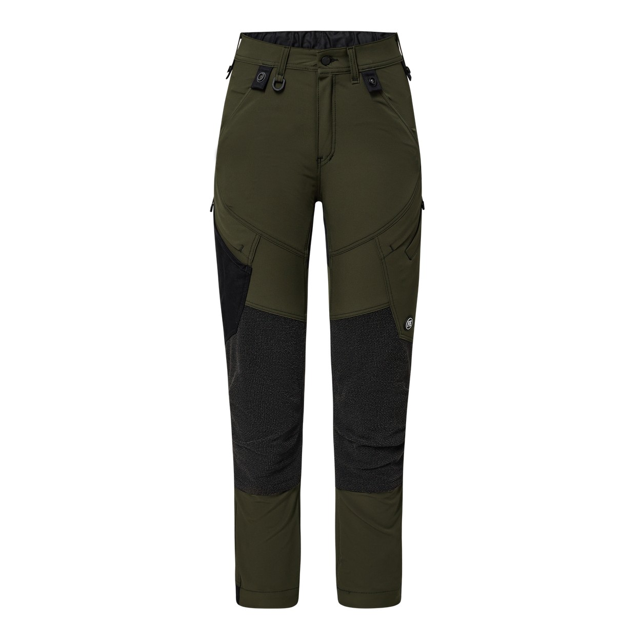 ENGEL X-treme 2361-317 Damen Arbeitshose mit 4-Wege Stretch in Forest Green – Vorderansicht