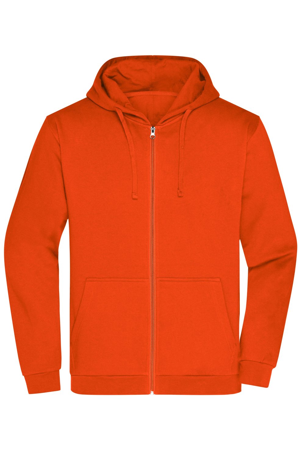 Daiber Men's Promo Zip Hoody in Orange – Vorderansicht