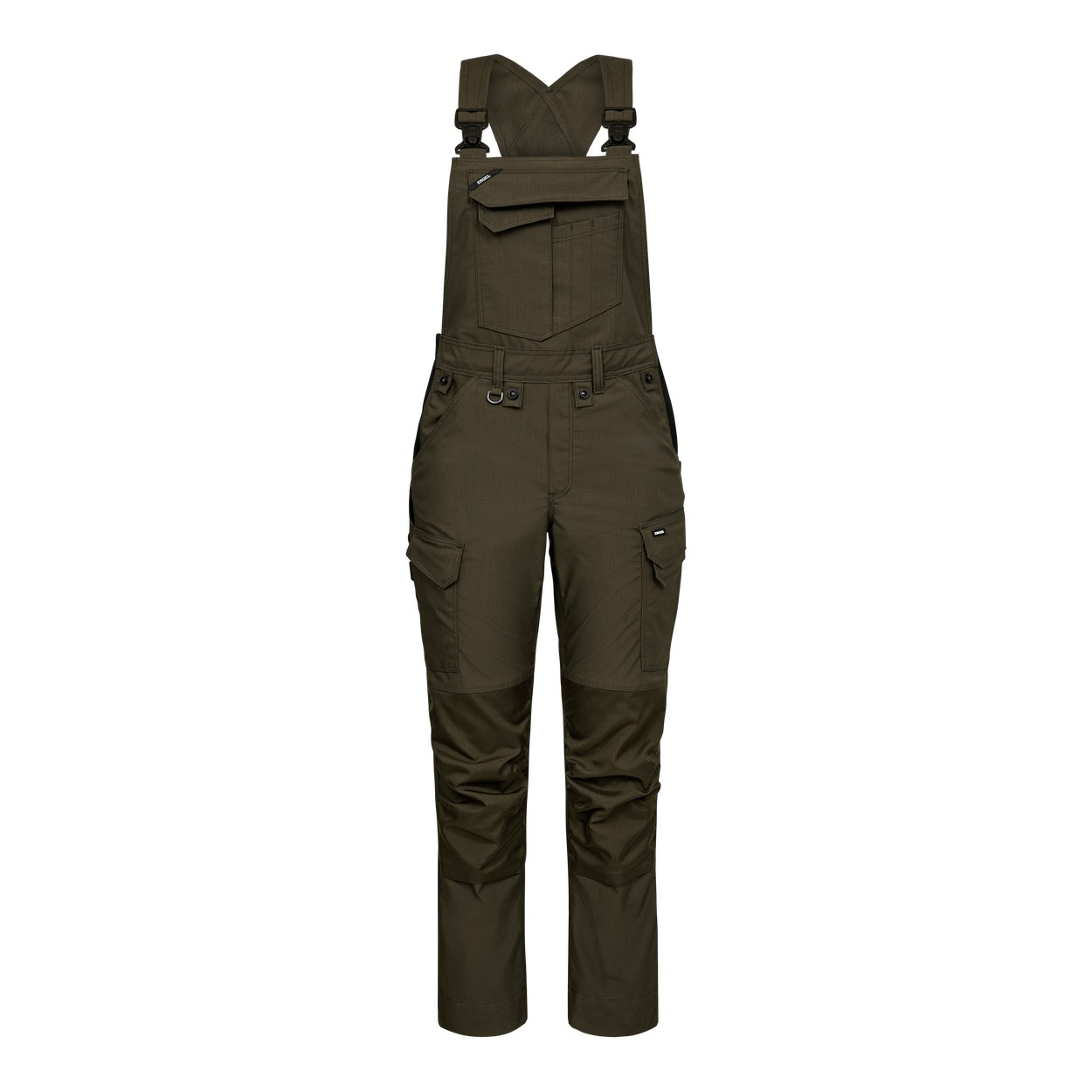ENGEL Entire 3333-144 Damen Latzhose mit 2-Wege-Stretch in Forest Green – Vorderansicht