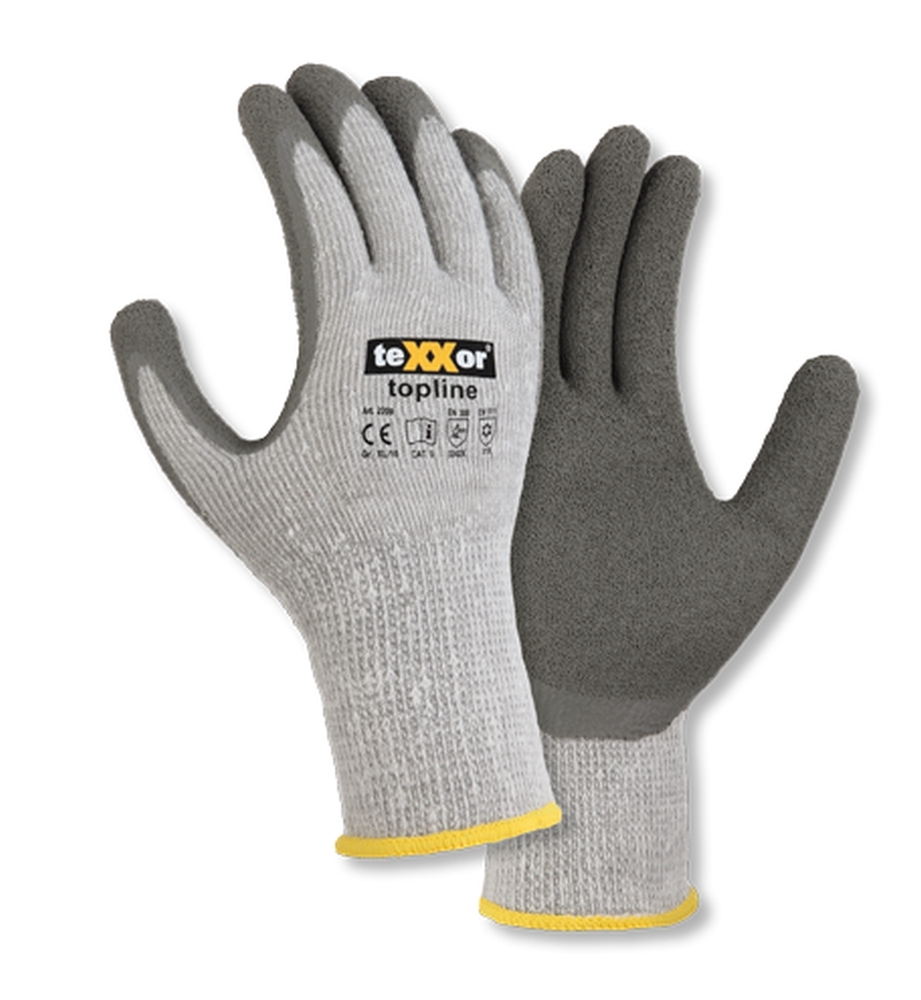 teXXor® Winterhandschuhe WINTER GRIP in Grau/Grau – Vorderansicht