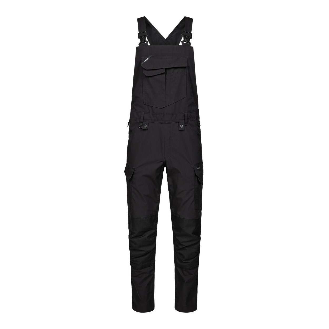 ENGEL Entire 3329-144 Latzhose mit 2-Wege-Stretch in Schwarz – Vorderansicht