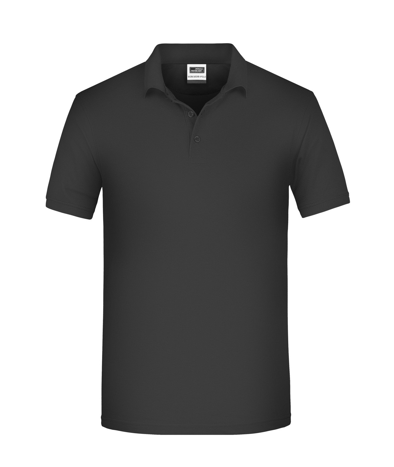 Daiber Men's ORGANIC Workwear Polo OCS Blended in Black – Vorderansicht