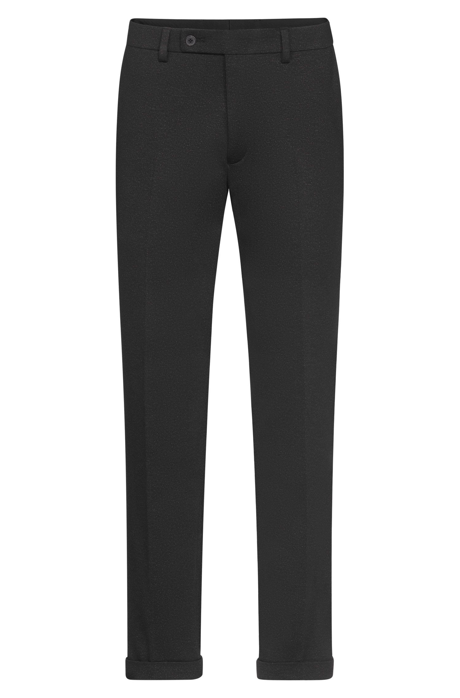 Greiff Herren-Jerseyhose RF Casual in Anthrazit Meliert – Vorderansicht
