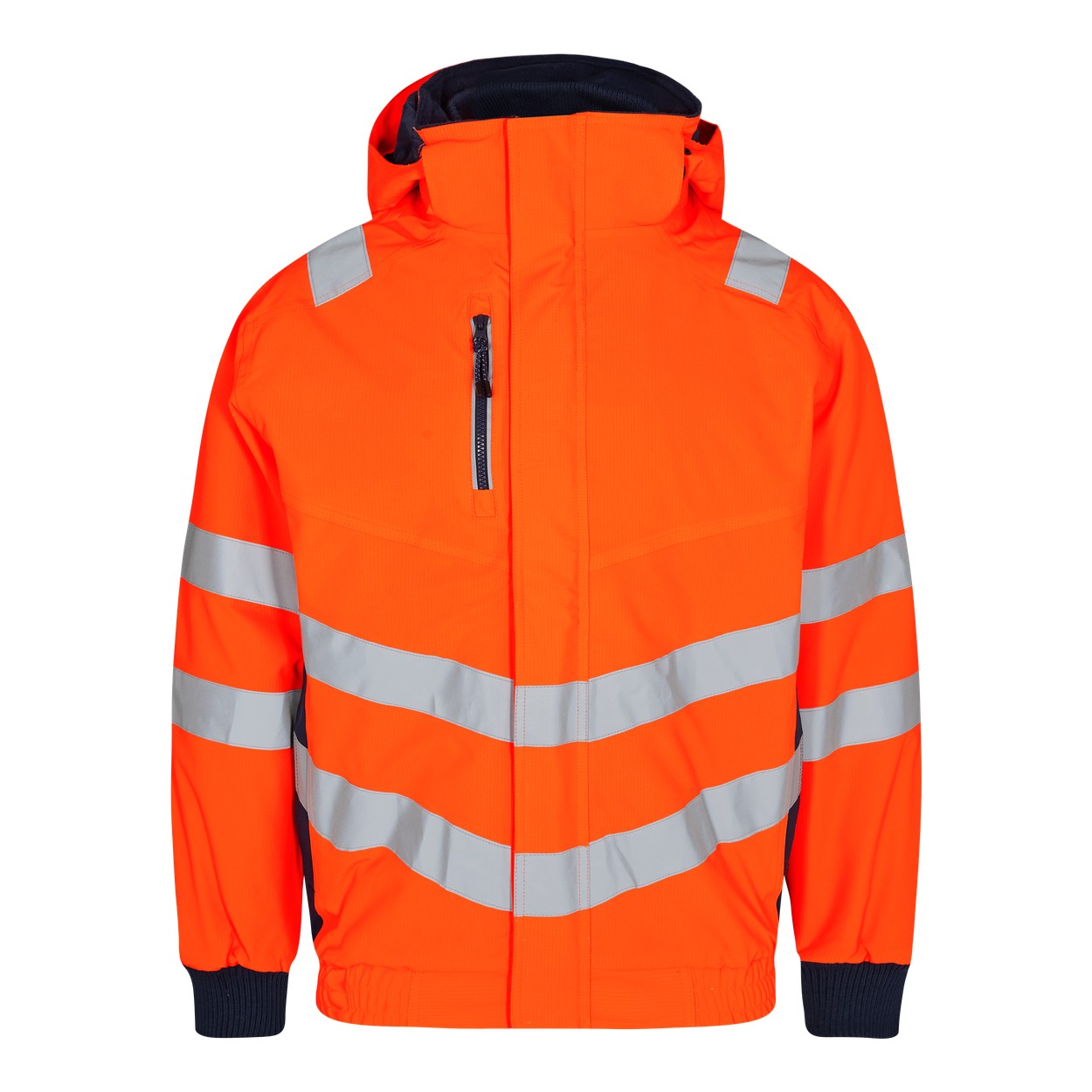 ENGEL Safety 1246-930 Pilotjacke in Orange/Blue Ink – Vorderansicht