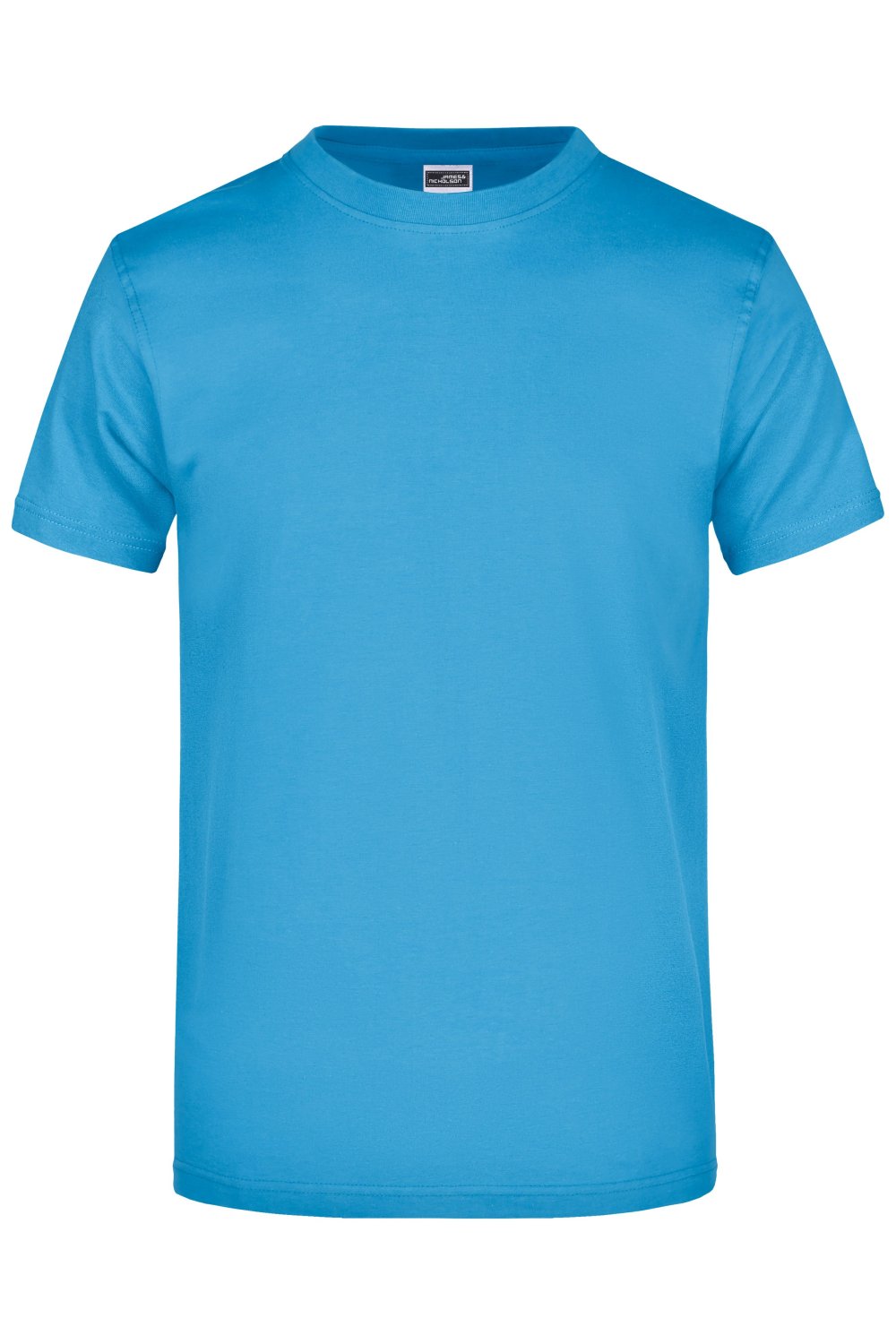 Daiber Round-T Heavy (180g/m²) in Aqua – Vorderansicht
