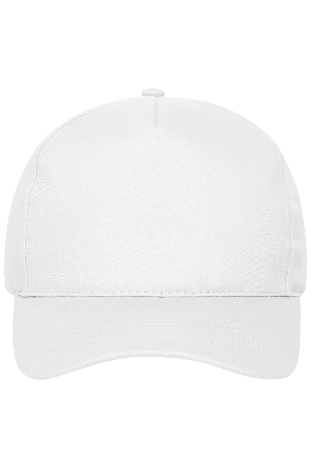 Daiber 5 Panel Cap Organic Cotton in White – Vorderansicht