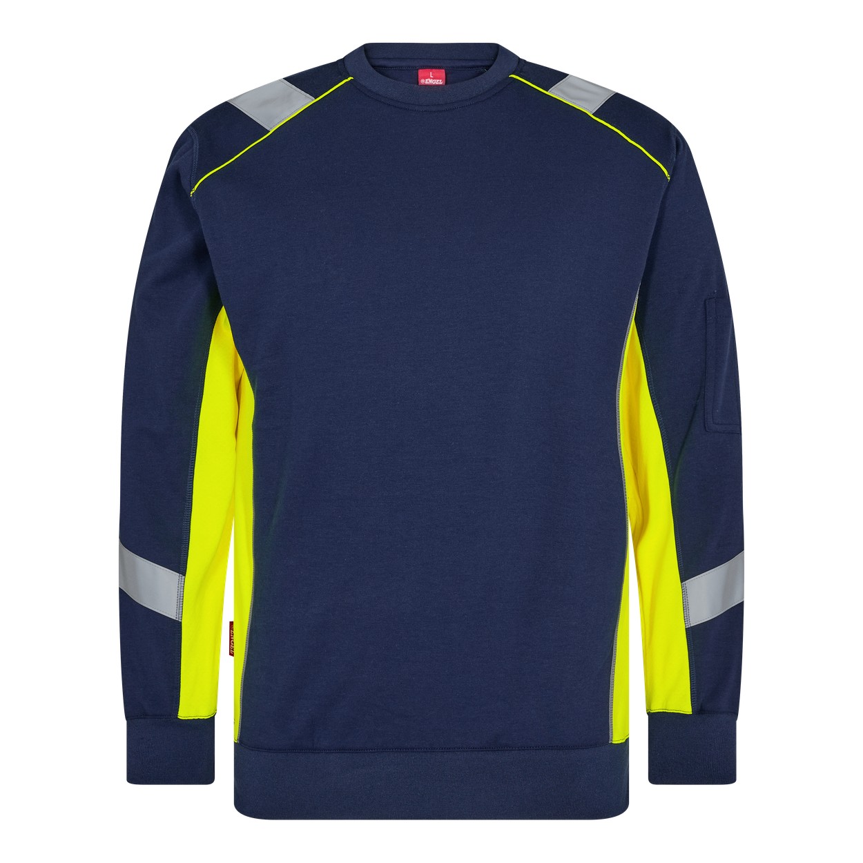 ENGEL Cargo 8871-257 Sweatshirt in Blue Ink/Gelb – Vorderansicht