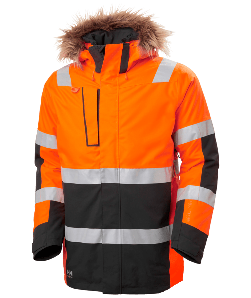 Helly Hansen Workwear ALNA 2.0 WINTER PARKA in Orange/Anthrazit – Vorderansicht