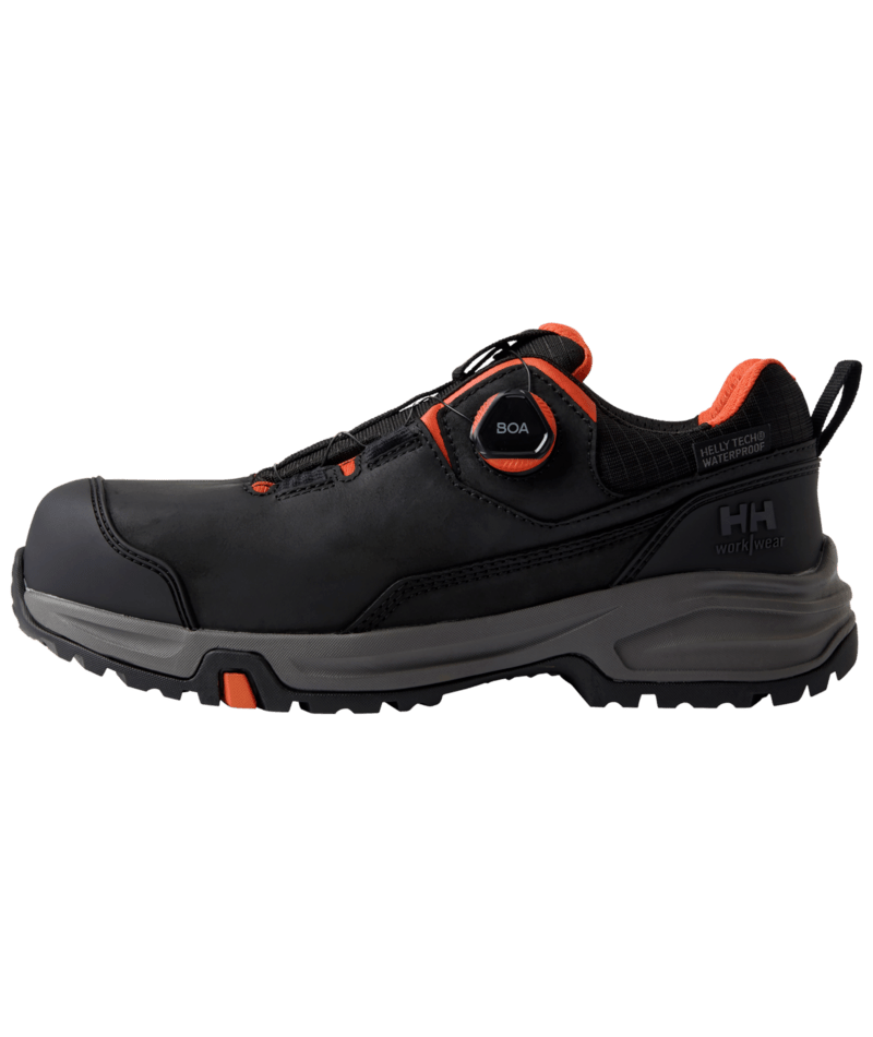 Helly Hansen Workwear MANCHESTER LTR LOW BOA S7S in Schwarz/Grau – Vorderansicht