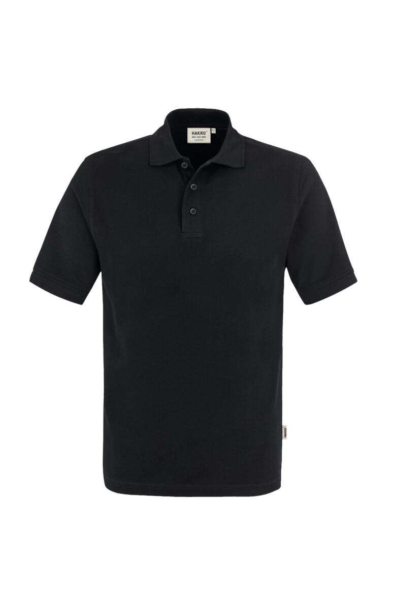HAKRO 810 Poloshirt Classic in Schwarz – Vorderansicht