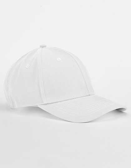 Beechfield EarthAware® Classic Organic Cotton 6 Panel Cap in White – Vorderansicht