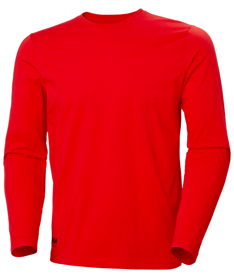 Helly Hansen Workwear CLASSIC LONGSLEEVE in Signal Rot – Vorderansicht