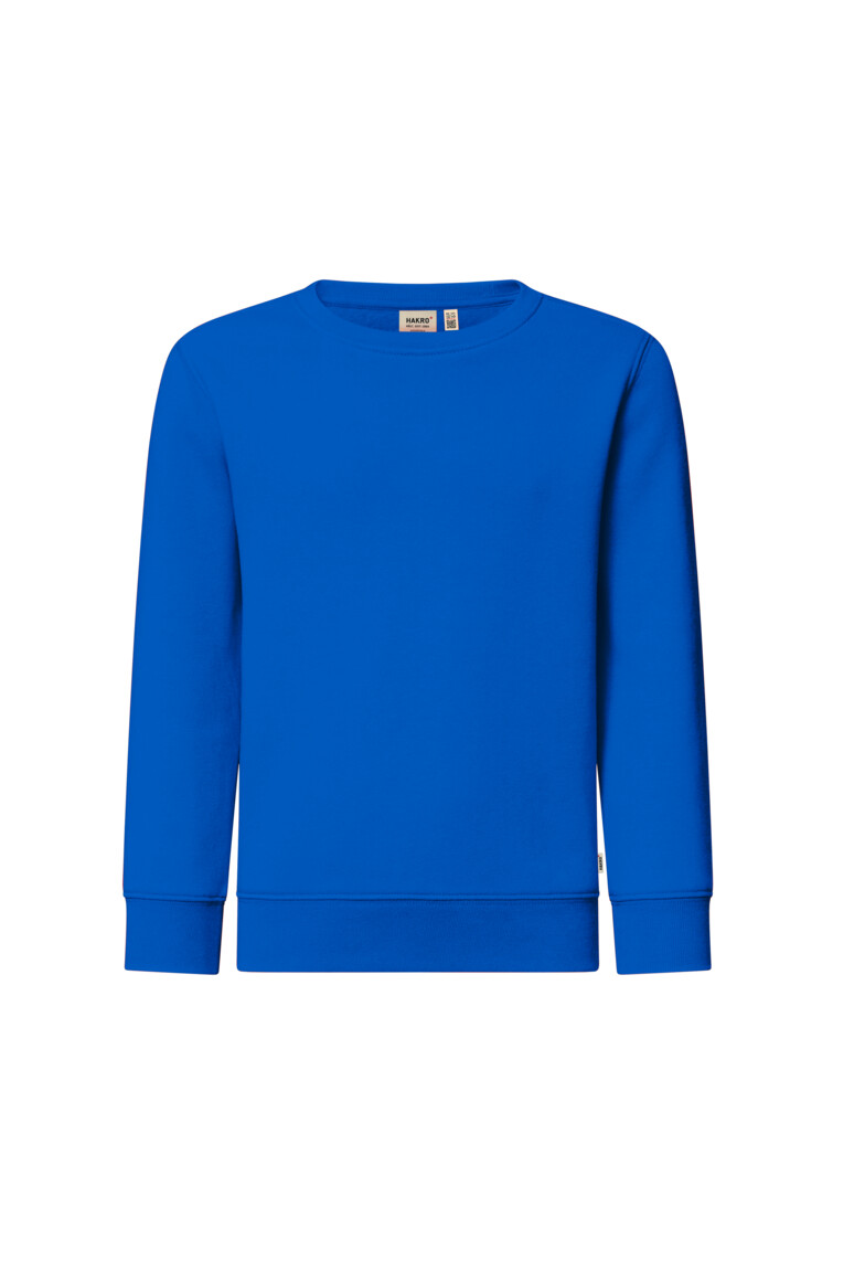 HAKRO 541 Kinder Sweatshirt Bio-Baumwolle in Royalblau – Vorderansicht