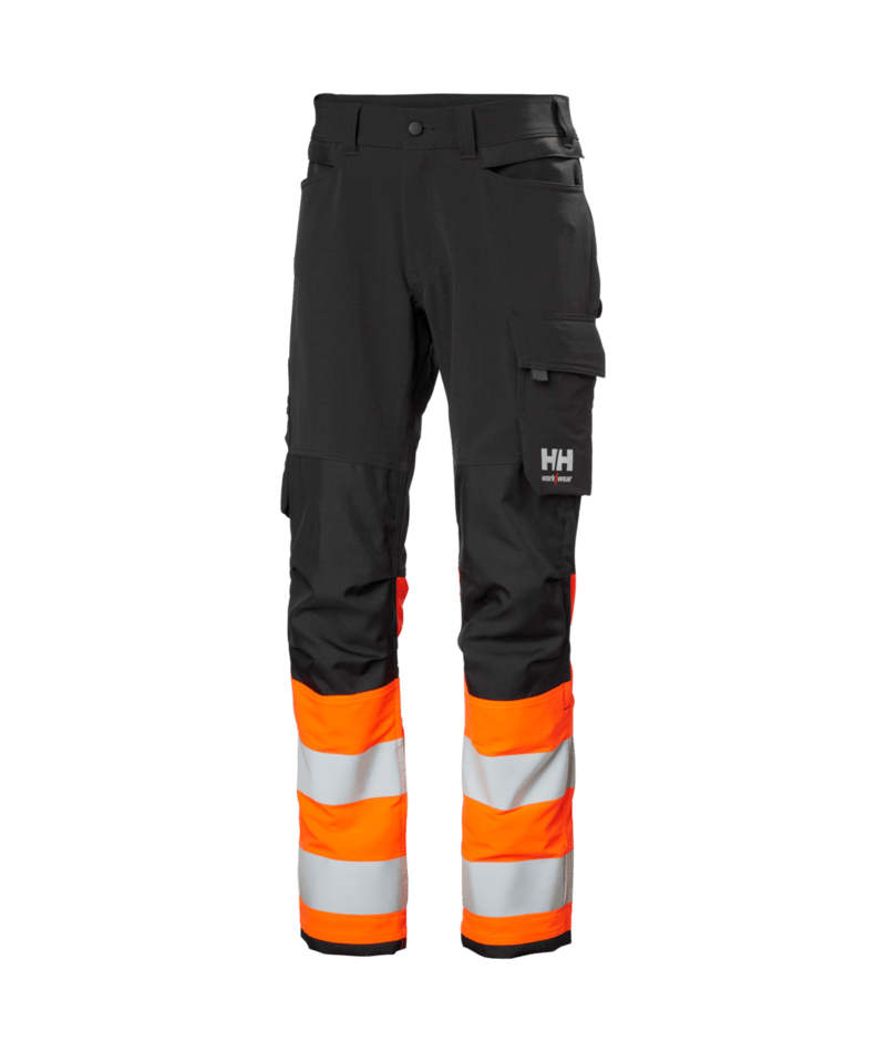 Helly Hansen Workwear ALNA 4X CNCT PANT CL 1 in Orange/Anthrazit – Vorderansicht