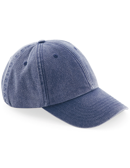 Beechfield Low Profile Vintage Cap in Vintage Denim – Vorderansicht