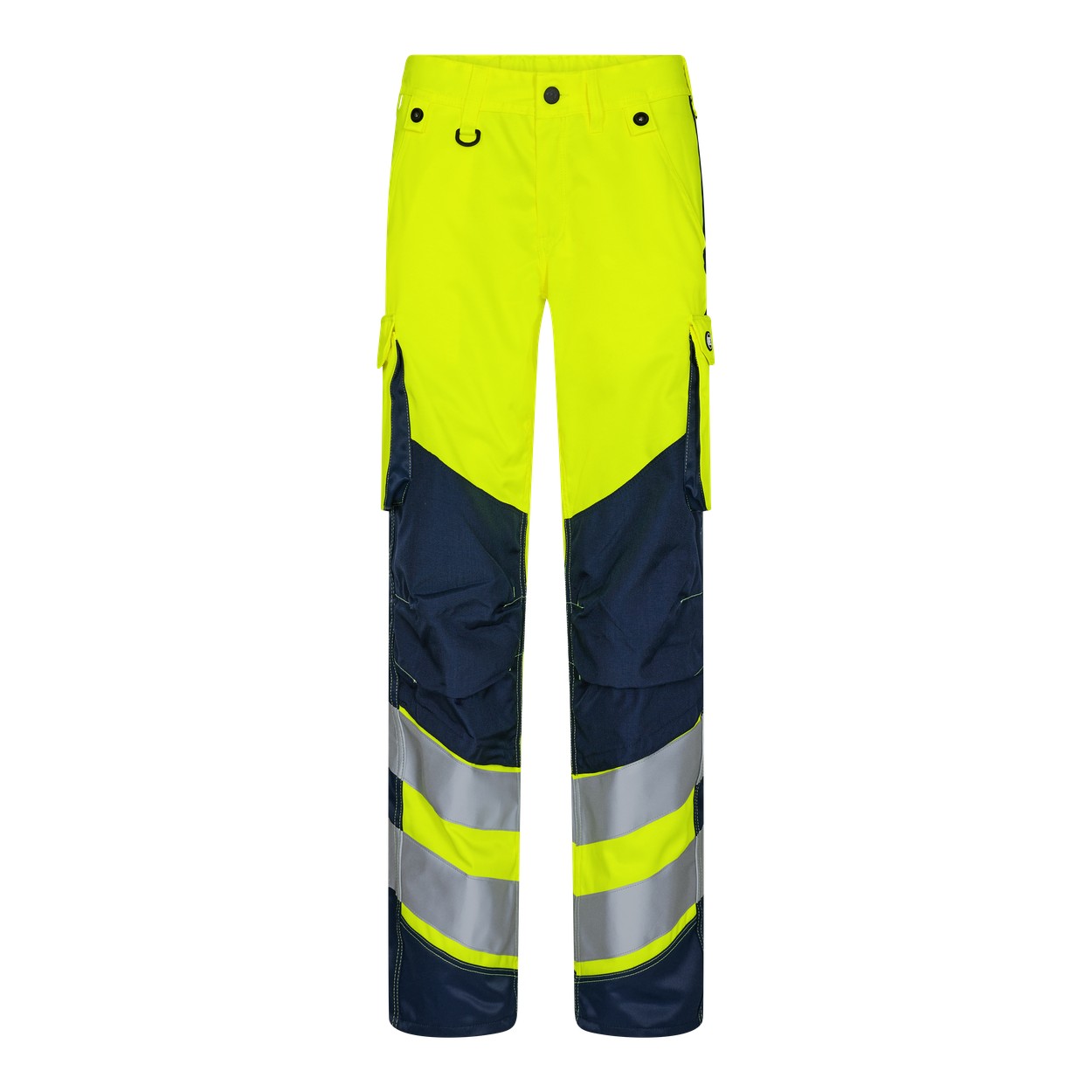 ENGEL Safety 2543-319 Light Damen Arbeitshose in Gelb/Blue Ink – Vorderansicht