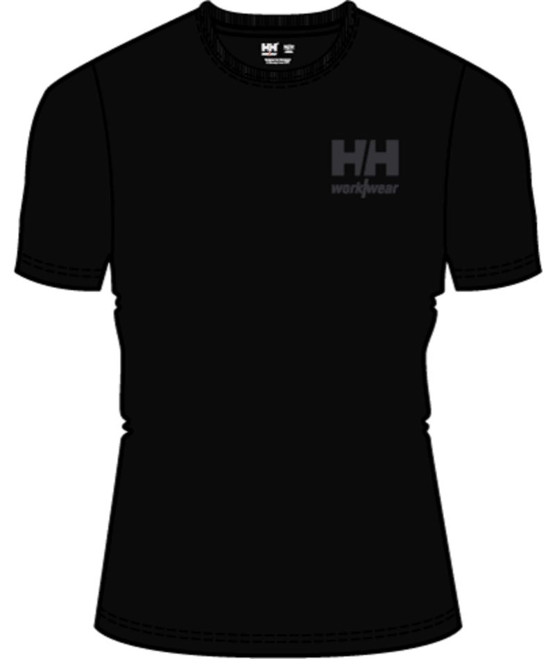 Helly Hansen Workwear W CLASSIC LOGO 2.0 T-SHIRT in Schwarz – Vorderansicht
