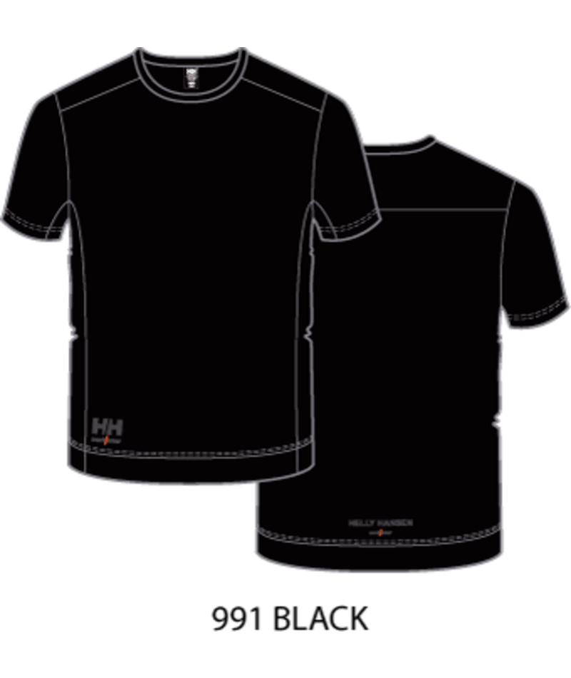 Helly Hansen Workwear HH LIFA ACTIVE T-SHIRT in Schwarz – Vorderansicht