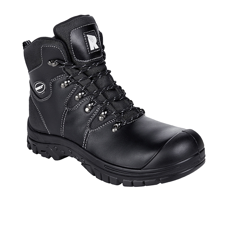 RUNNEX® S3-Aqua-Sicherheitsschnürstiefel SpecialStar in Schwarz – Vorderansicht