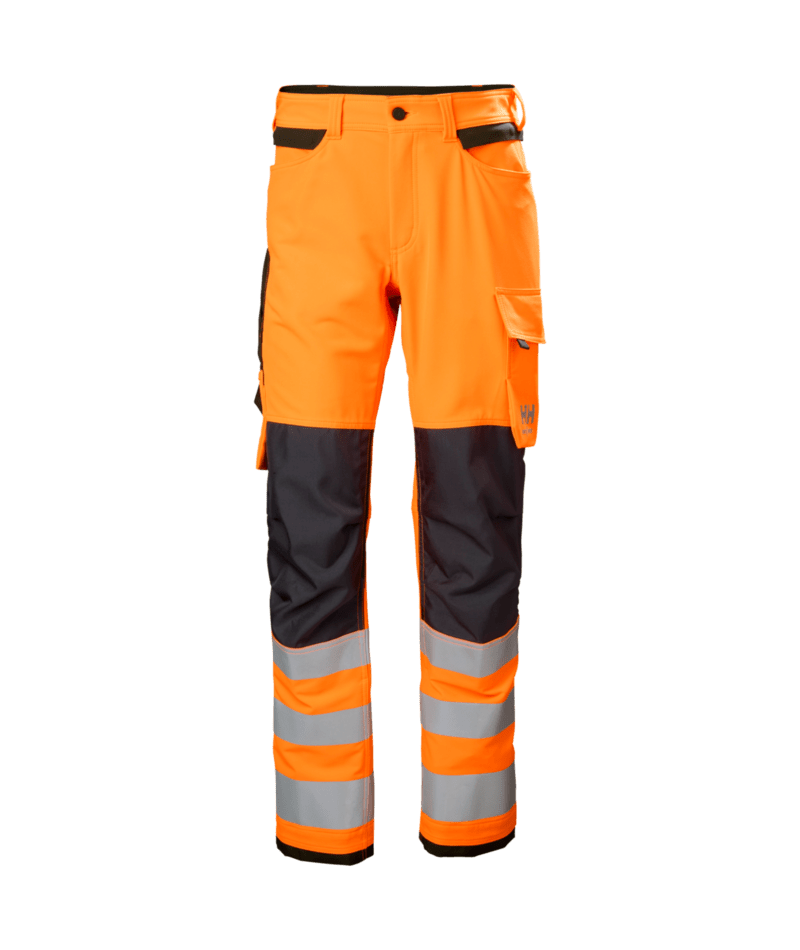 Helly Hansen Workwear ALNA 4X CNCT PANT CL 2 in Orange/Anthrazit – Vorderansicht