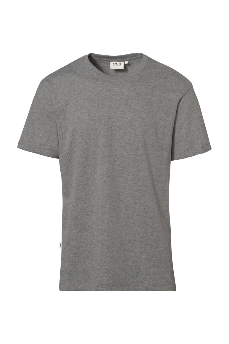 HAKRO 292 T-Shirt Classic in Grau Meliert – Vorderansicht