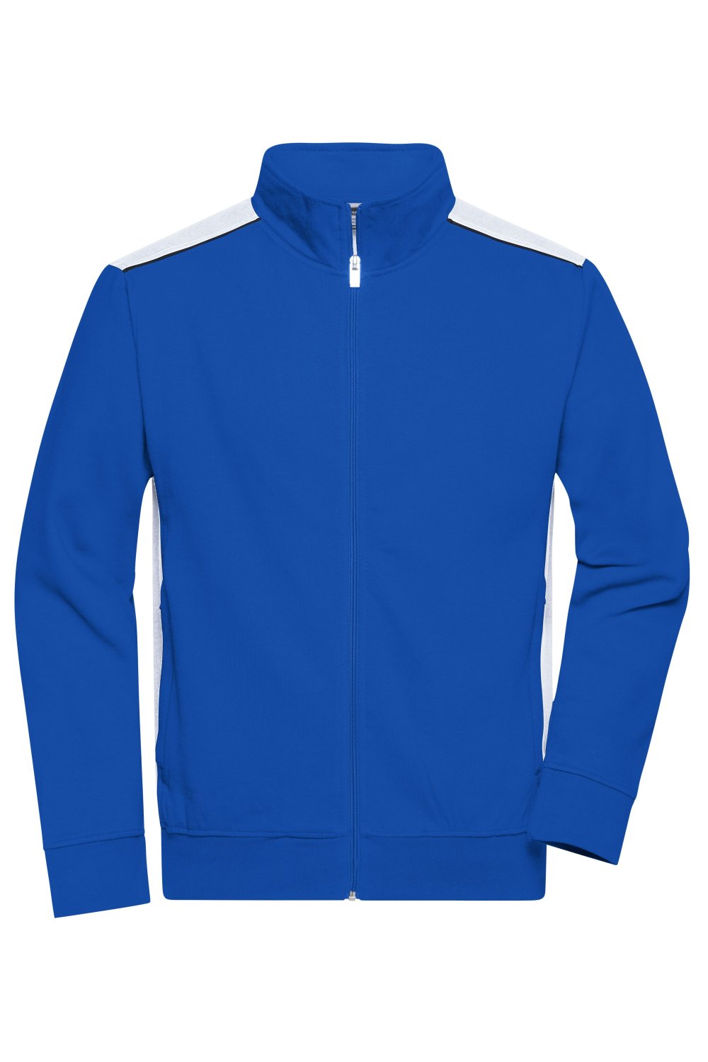 Daiber Workwear Sweat Jacket - COLOR - in Royal/White – Vorderansicht