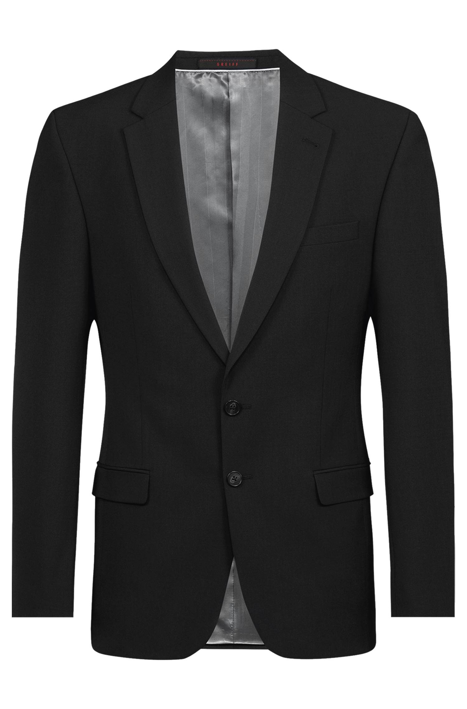 Greiff Herren-Sakko SF Premium in Schwarz – Vorderansicht