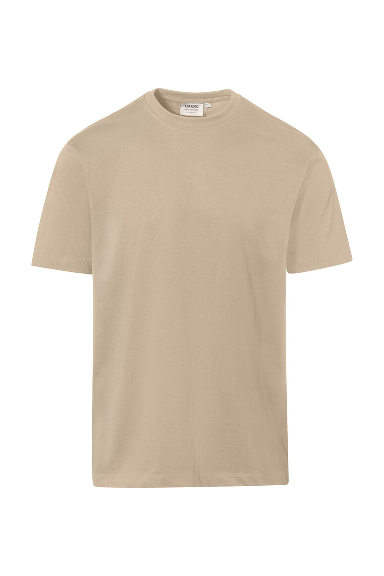HAKRO 293 T-Shirt Heavy in Sand – Vorderansicht