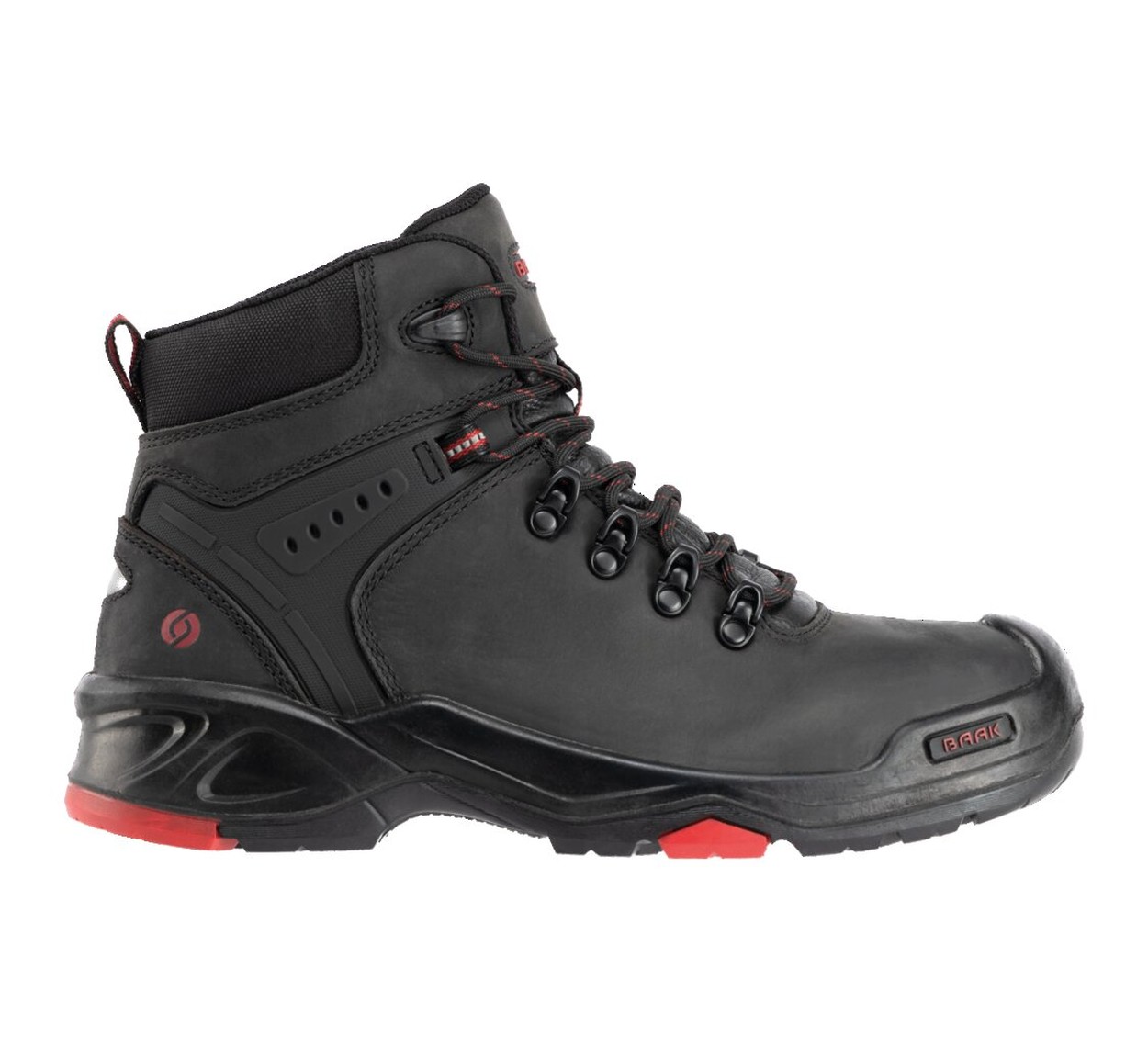 BAAK Stiefel S3 BROOKLYN in Schwarz – Vorderansicht
