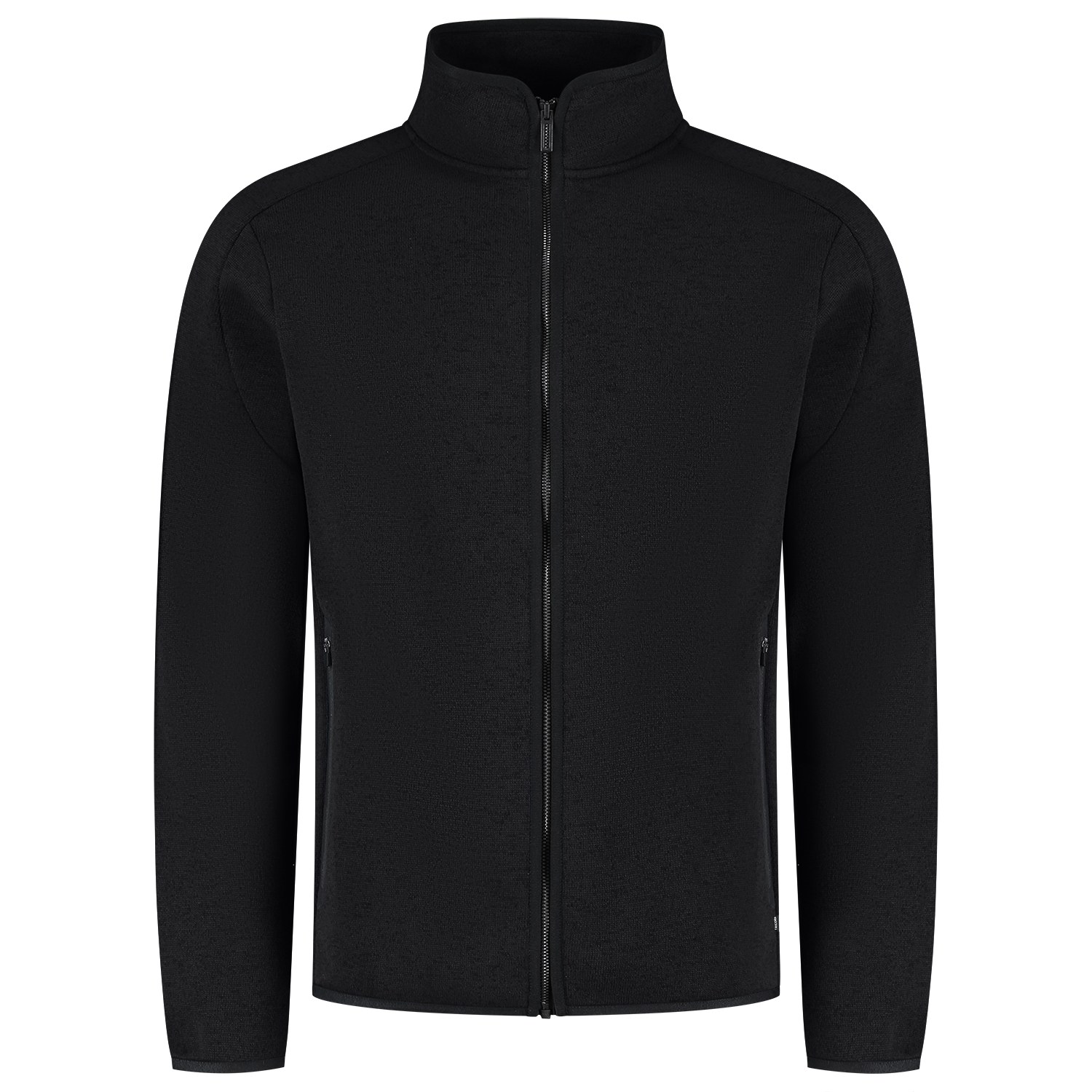 TRICORP Strickfleecejacke Redefined in Black – Vorderansicht