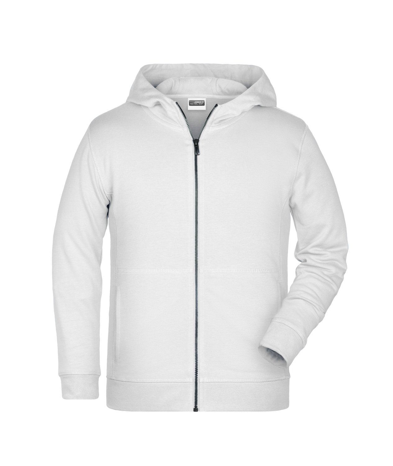 Daiber Children's Zip Hoody OCS Blended & RCS in White – Vorderansicht