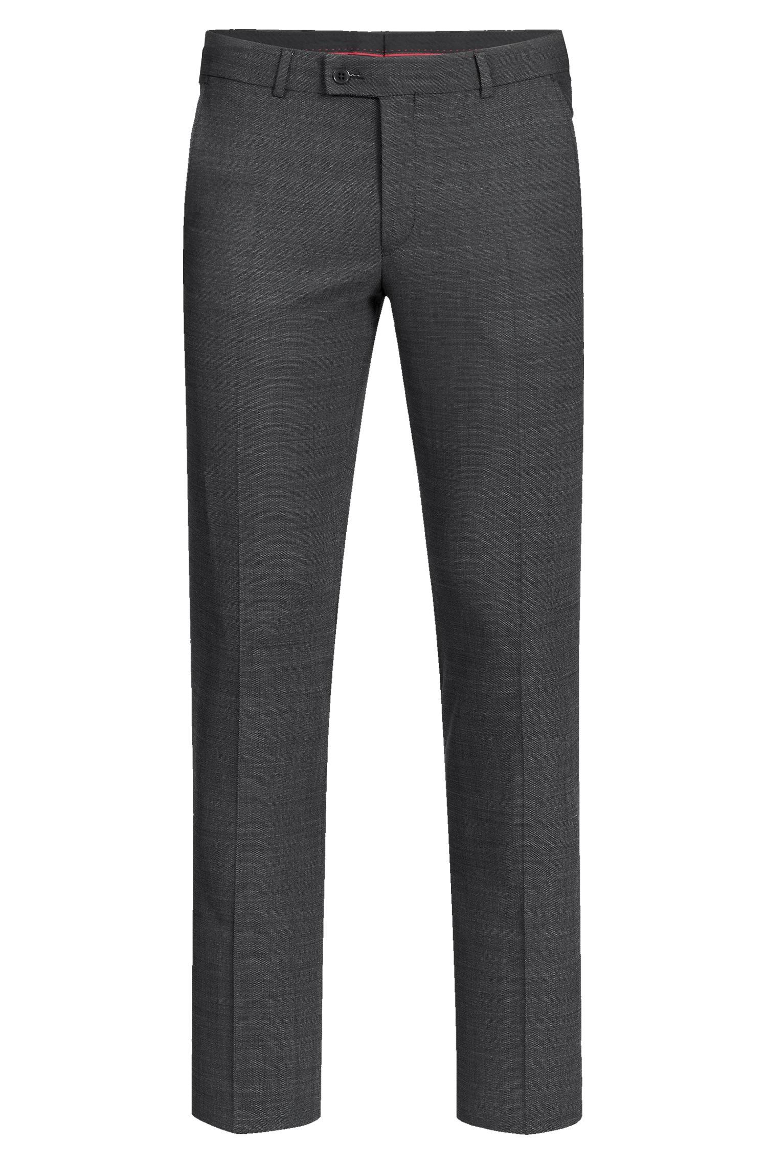 Greiff Herren- Hose RF Modern 37.5 in Pinpoint Schwarz – Vorderansicht