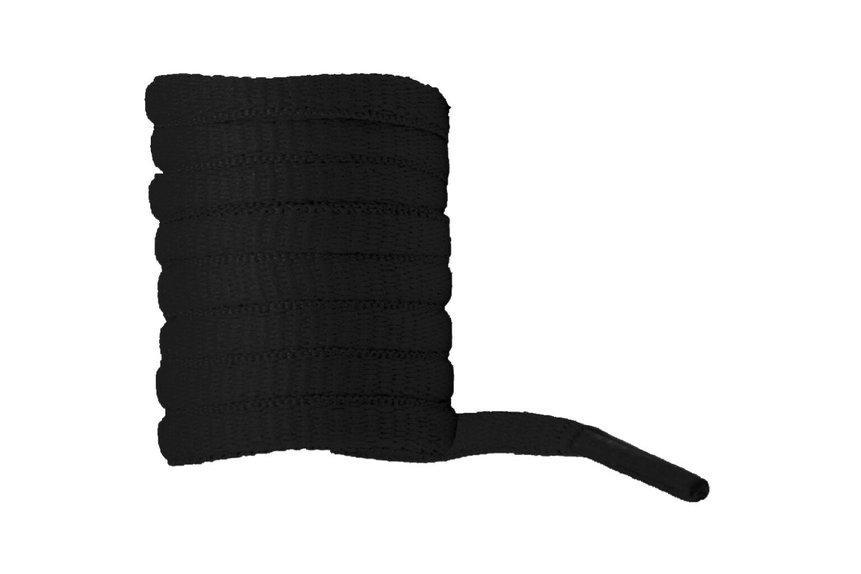 BAAK Schnürsenkel Neon Schwarz 100cm Senkel Neon Schwarz in Neon Schwarz – Vorderansicht