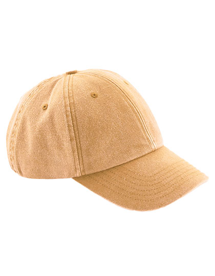 Beechfield Low Profile Vintage Cap in Vintage Mustard – Vorderansicht