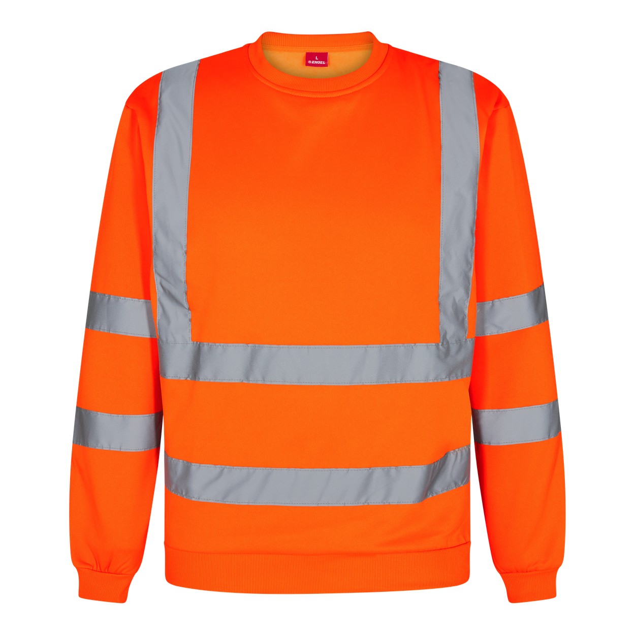 ENGEL Safety 8041-253 Sweatshirt in Hi-Vis Orange – Vorderansicht