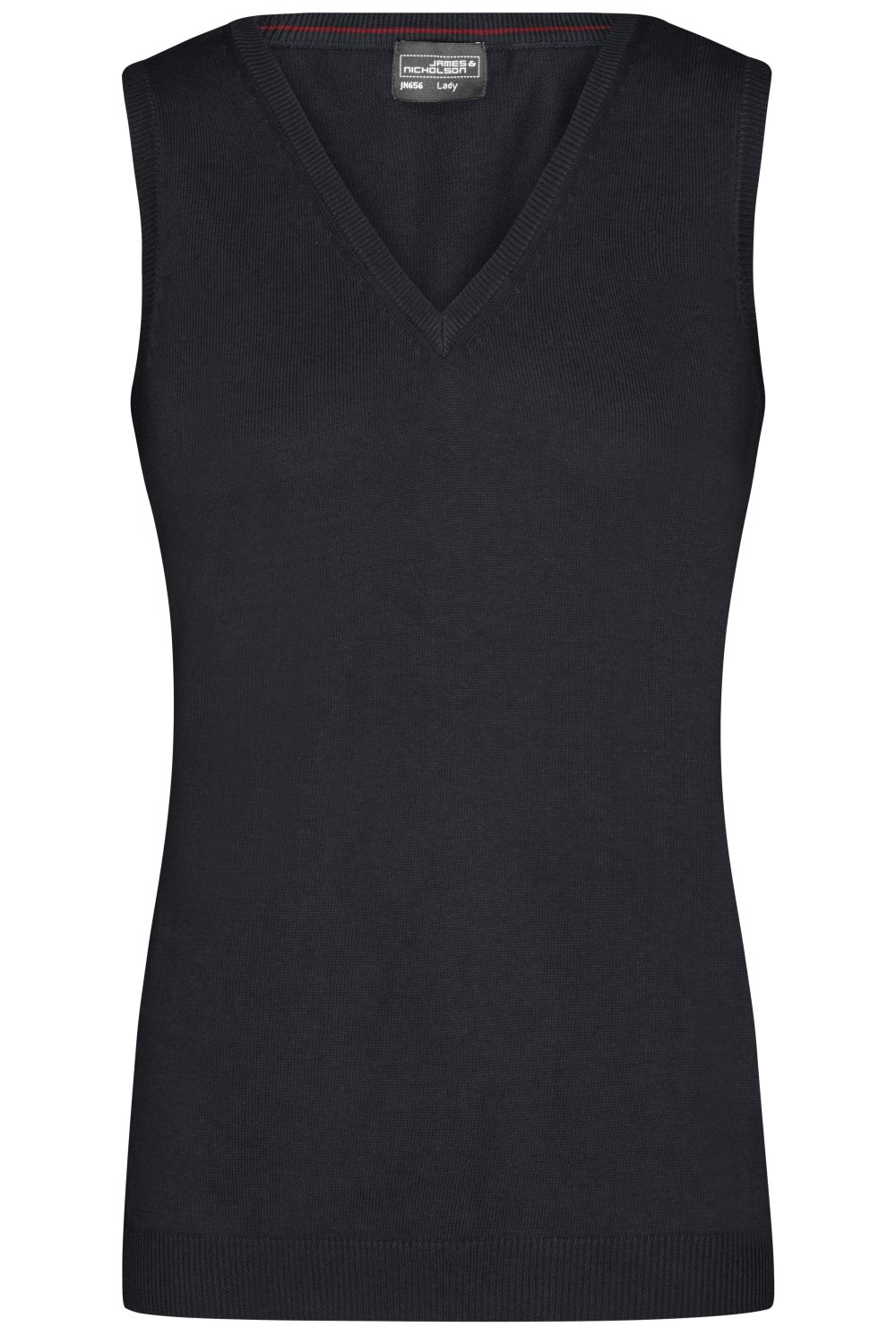 Daiber Ladies' V-Neck Pullunder in Black – Vorderansicht