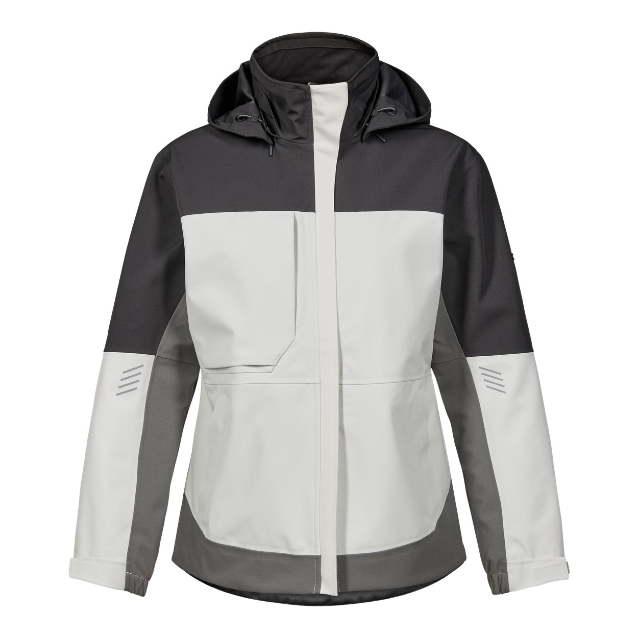 ENGEL Entire 1135-159 Damen Shelljacke in Bone White / Anthracite Grey – Vorderansicht