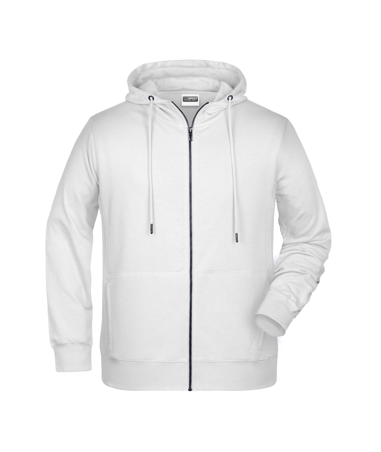 Daiber Men's Zip Hoody OCS Blended & RCS in White – Vorderansicht