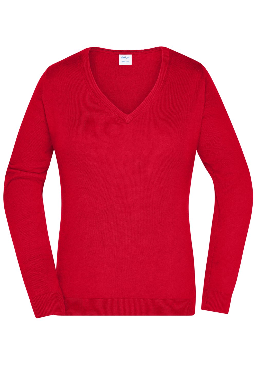 Daiber Ladies' V-Neck Pullover in Red – Vorderansicht