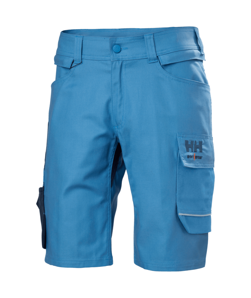Helly Hansen Workwear OXFORD 2.0 CNCT SHORTS in Marine/Stein Blau – Vorderansicht