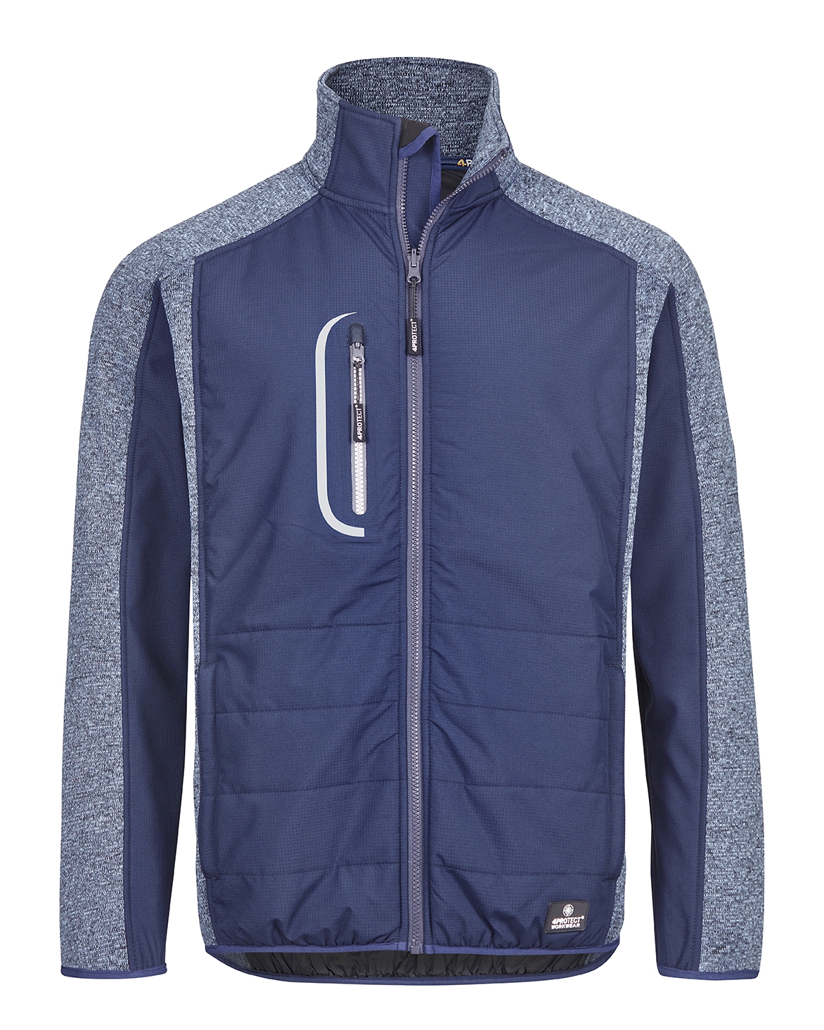 4PROTECT® Hybrid-Jacke in Navy/Navy – Vorderansicht