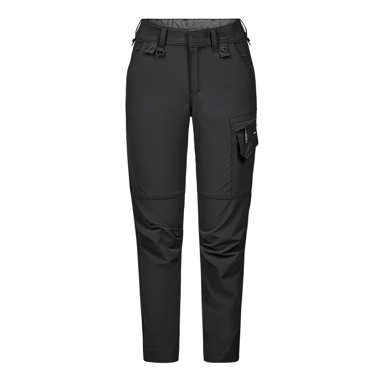 ENGEL Entire 2342-234 Damen Servicehose mit 4-Wege Stretch in Anthrazitgrau/Schwarz – Vorderansicht