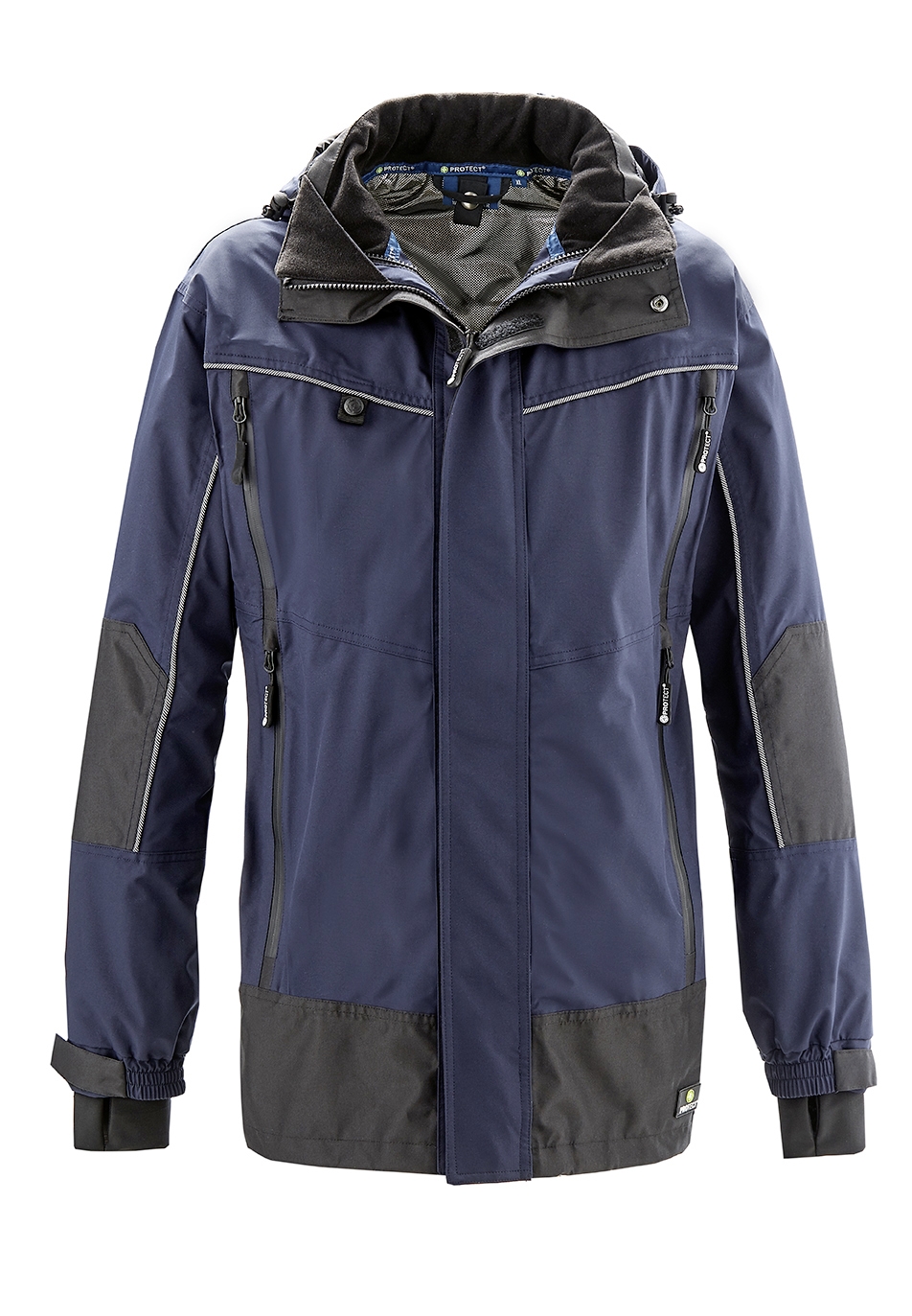 4PROTECT® Wetterschutz-Jacke PHILLY in Navy/Schwarz – Vorderansicht