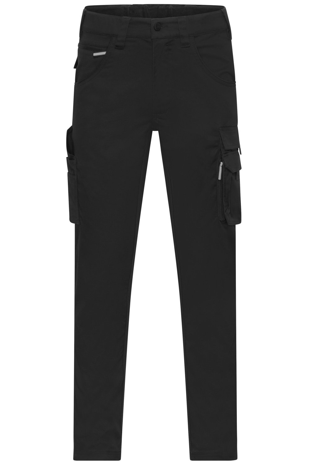 Daiber Workwear-Pants light Slim Line in Black – Vorderansicht